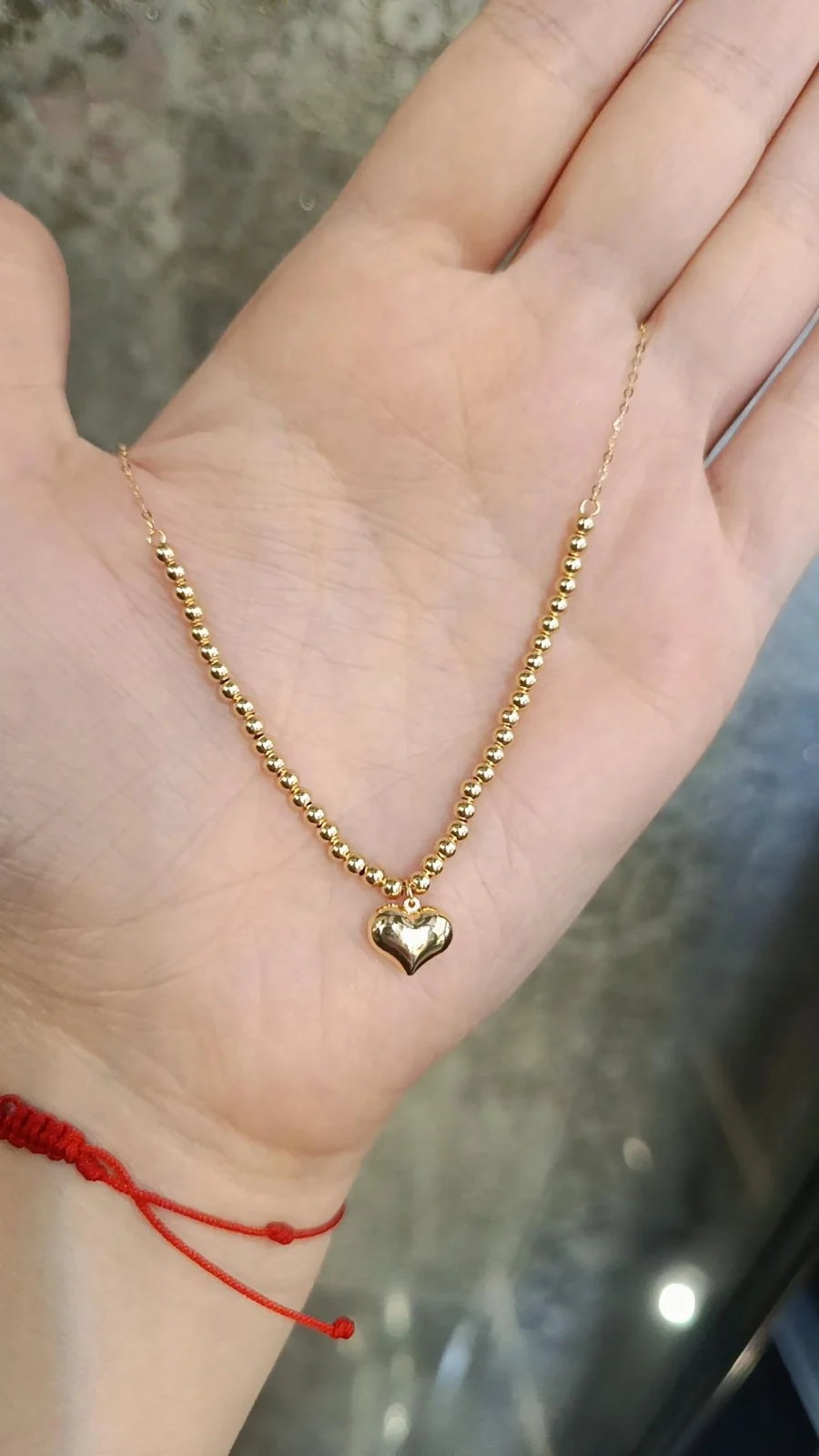 گردنبند قلب و گوی