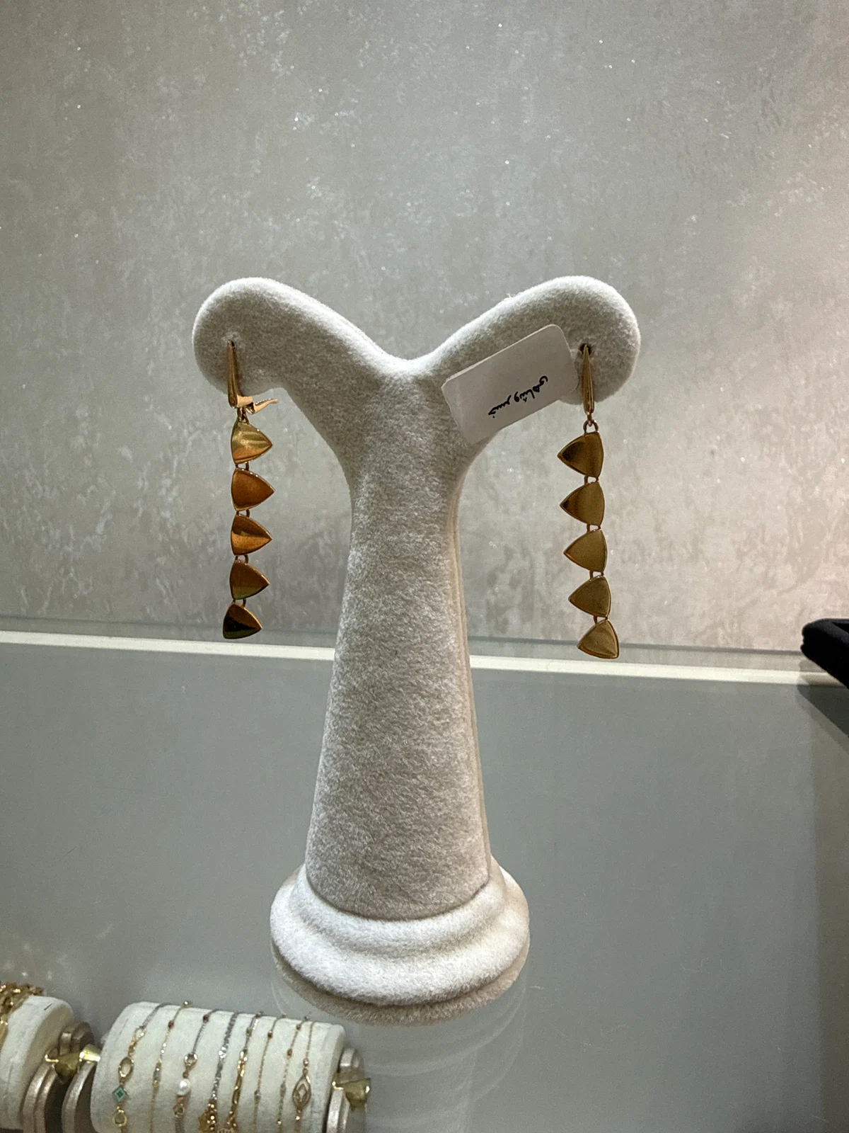 گوشواره طلای  اینه ای  کلیپسی