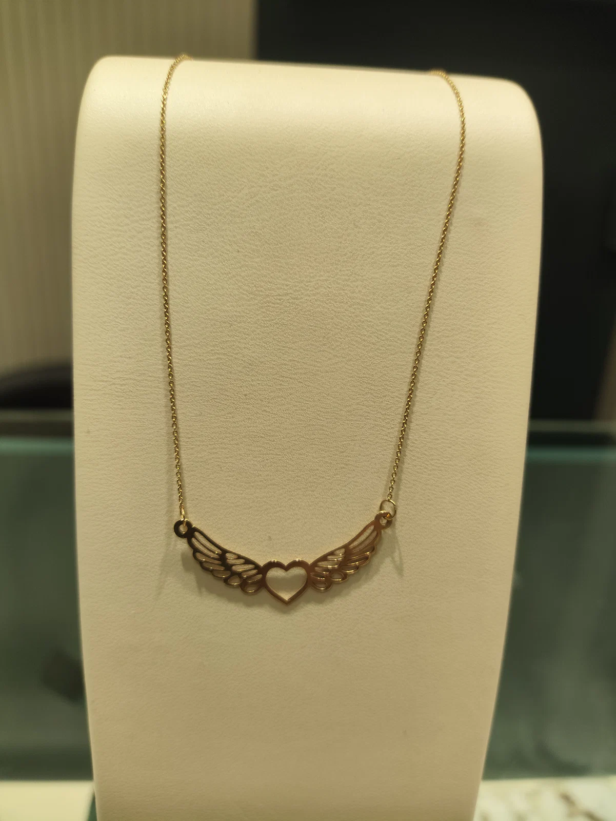 گردنی طلای طرح پر